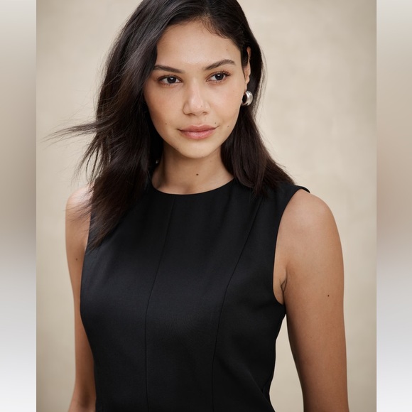 Banana Republic Sculpted Knee Length Sheath Dress Sz 6P - Picture 3 of 5